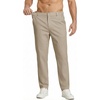 image:imageCOOFANDY Mens Casual Chinos Pants Relaxed Fit Elastic Waist Khaki Trousers Stretch Dress Slacks with PocketsLight Khaki