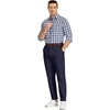 image:imageCOOFANDY Mens Casual Chinos Pants Relaxed Fit Elastic Waist Khaki Trousers Stretch Dress Slacks with PocketsNavy Blue