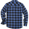 image:imageCOOFANDY Mens Casual Long Sleeve Button Up Plaid Flannel Shirt Jacket with PocketBuffalo Black Blue