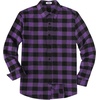 image:imageCOOFANDY Mens Casual Long Sleeve Button Up Plaid Flannel Shirt Jacket with PocketBuffalo Black Purple