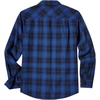 image:imageCOOFANDY Mens Casual Long Sleeve Button Up Plaid Flannel Shirt Jacket with PocketPlaid  Black Blue