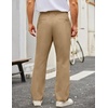 image:imageCOOFANDY Mens Casual Pants Cotton Classic Fit Stretch Chino Pant Khaki Lightweight Work Dress SlacksBeige