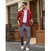 image:imageCOOFANDY Mens Casual Pants Cotton Classic Fit Stretch Chino Pant Khaki Lightweight Work Dress SlacksDark Grey