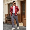 image:imageCOOFANDY Mens Casual Pants Cotton Classic Fit Stretch Chino Pant Khaki Lightweight Work Dress SlacksDark Grey