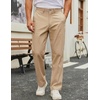 image:imageCOOFANDY Mens Casual Pants Cotton Classic Fit Stretch Chino Pant Khaki Lightweight Work Dress SlacksKhaki