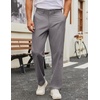 image:imageCOOFANDY Mens Casual Pants Cotton Classic Fit Stretch Chino Pant Khaki Lightweight Work Dress SlacksLight Grey