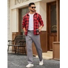 image:imageCOOFANDY Mens Casual Pants Cotton Classic Fit Stretch Chino Pant Khaki Lightweight Work Dress SlacksLight Grey