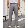 image:imageCOOFANDY Mens Casual Pants Cotton Classic Fit Stretch Chino Pant Khaki Lightweight Work Dress SlacksLight Grey