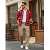 image:imageCOOFANDY Mens Casual Pants Cotton Classic Fit Stretch Chino Pant Khaki Lightweight Work Dress SlacksLight Khaki