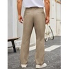 image:imageCOOFANDY Mens Casual Pants Cotton Classic Fit Stretch Chino Pant Khaki Lightweight Work Dress SlacksLight Khaki