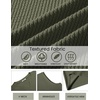 image:imageCOOFANDY Mens Casual Tank Top V Neck Knit Jacquard Sleeveless T Shirts Lightweight Summer Beach Textured TankArmy Green