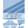 image:imageCOOFANDY Mens Casual Tank Top V Neck Knit Jacquard Sleeveless T Shirts Lightweight Summer Beach Textured TankLight Blue