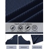 image:imageCOOFANDY Mens Casual Tank Top V Neck Knit Jacquard Sleeveless T Shirts Lightweight Summer Beach Textured TankNavy Blue