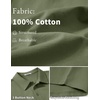 image:imageCOOFANDY Mens Cotton Polo Shirt Short Sleeve Golf Shirts 3 Buttons Casual Work T ShirtsArmy Green