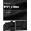 image:imageCOOFANDY Mens Cotton Polo Shirt Short Sleeve Golf Shirts 3 Buttons Casual Work T ShirtsBlack