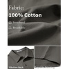 image:imageCOOFANDY Mens Cotton Polo Shirt Short Sleeve Golf Shirts 3 Buttons Casual Work T ShirtsDark Grey