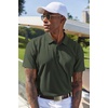 image:imageCOOFANDY Mens Cotton Polo Shirt Short Sleeve Golf Shirts 3 Buttons Casual Work T ShirtsDeep Green