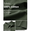 image:imageCOOFANDY Mens Cotton Polo Shirt Short Sleeve Golf Shirts 3 Buttons Casual Work T ShirtsDeep Green