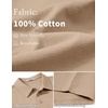 image:imageCOOFANDY Mens Cotton Polo Shirt Short Sleeve Golf Shirts 3 Buttons Casual Work T ShirtsKhaki