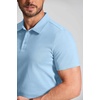image:imageCOOFANDY Mens Cotton Polo Shirt Short Sleeve Golf Shirts 3 Buttons Casual Work T ShirtsLight Blue