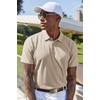 image:imageCOOFANDY Mens Cotton Polo Shirt Short Sleeve Golf Shirts 3 Buttons Casual Work T ShirtsLight Khaki
