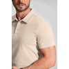 image:imageCOOFANDY Mens Cotton Polo Shirt Short Sleeve Golf Shirts 3 Buttons Casual Work T ShirtsLight Khaki