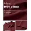 image:imageCOOFANDY Mens Cotton Polo Shirt Short Sleeve Golf Shirts 3 Buttons Casual Work T ShirtsMaroon