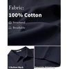 image:imageCOOFANDY Mens Cotton Polo Shirt Short Sleeve Golf Shirts 3 Buttons Casual Work T ShirtsMidnight Blue