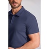 image:imageCOOFANDY Mens Cotton Polo Shirt Short Sleeve Golf Shirts 3 Buttons Casual Work T ShirtsNavy Blue