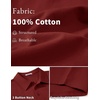 image:imageCOOFANDY Mens Cotton Polo Shirt Short Sleeve Golf Shirts 3 Buttons Casual Work T ShirtsRed