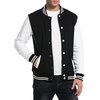 image:imageCOOFANDY Mens Fashion Varsity Jacket Causal Slim Fit Cotton Letterman Baseball Bomber JacketsBlack
