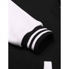 image:imageCOOFANDY Mens Fashion Varsity Jacket Causal Slim Fit Cotton Letterman Baseball Bomber JacketsBlack