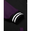 image:imageCOOFANDY Mens Fashion Varsity Jacket Causal Slim Fit Cotton Letterman Baseball Bomber JacketsBlack Purple
