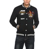 image:imageCOOFANDY Mens Fashion Varsity Jacket Causal Slim Fit Cotton Letterman Baseball Bomber JacketsBlackjgr