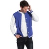 image:imageCOOFANDY Mens Fashion Varsity Jacket Causal Slim Fit Cotton Letterman Baseball Bomber JacketsBlue