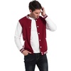image:imageCOOFANDY Mens Fashion Varsity Jacket Causal Slim Fit Cotton Letterman Baseball Bomber JacketsBurgundy
