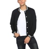 image:imageCOOFANDY Mens Fashion Varsity Jacket Causal Slim Fit Cotton Letterman Baseball Bomber JacketsPitchblack