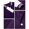 image:imageCOOFANDY Mens Fashion Varsity Jacket Causal Slim Fit Cotton Letterman Baseball Bomber JacketsPurple