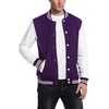 image:imageCOOFANDY Mens Fashion Varsity Jacket Causal Slim Fit Cotton Letterman Baseball Bomber JacketsPurple