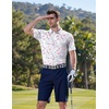 image:imageCOOFANDY Mens Golf Polo Shirts Short Sleeve Quick Dry Performance Moisture Wicking Golf Shirts Casual Print Collared ShirtA Colored Dots