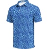 image:imageCOOFANDY Mens Golf Polo Shirts Short Sleeve Quick Dry Performance Moisture Wicking Golf Shirts Casual Print Collared ShirtBlue Ripple