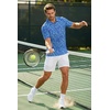 image:imageCOOFANDY Mens Golf Polo Shirts Short Sleeve Quick Dry Performance Moisture Wicking Golf Shirts Casual Print Collared ShirtBlue Ripple