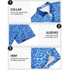 image:imageCOOFANDY Mens Golf Polo Shirts Short Sleeve Quick Dry Performance Moisture Wicking Golf Shirts Casual Print Collared ShirtBlue Ripple