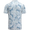 image:imageCOOFANDY Mens Golf Polo Shirts Short Sleeve Quick Dry Performance Moisture Wicking Golf Shirts Casual Print Collared ShirtBlue White Leaf