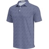 image:imageCOOFANDY Mens Golf Polo Shirts Short Sleeve Quick Dry Performance Moisture Wicking Golf Shirts Casual Print Collared ShirtNavy Blue Triangles