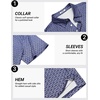 image:imageCOOFANDY Mens Golf Polo Shirts Short Sleeve Quick Dry Performance Moisture Wicking Golf Shirts Casual Print Collared ShirtNavy Blue Triangles