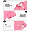 image:imageCOOFANDY Mens Golf Polo Shirts Short Sleeve Quick Dry Performance Moisture Wicking Golf Shirts Casual Print Collared ShirtPink Splashed Paint