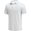 image:imageCOOFANDY Mens Golf Polo Shirts Short Sleeve Quick Dry Performance Moisture Wicking Golf Shirts Casual Print Collared ShirtWhite Letter V