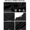 image:imageCOOFANDY Mens Henley Shirt Long Sleeve Casual Stretch Solid TShirts Fashion Pullover Lightweight Fall TopsBlack
