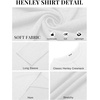 image:imageCOOFANDY Mens Henley Shirt Long Sleeve Casual Stretch Solid TShirts Fashion Pullover Lightweight Fall TopsWhite